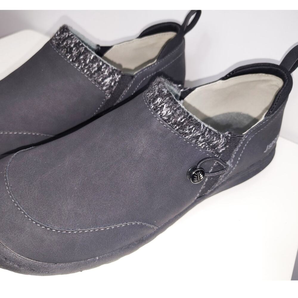 JSport Womens Alice Cozy Shoes Slip On Black Size 9 - Picture 2 of 5